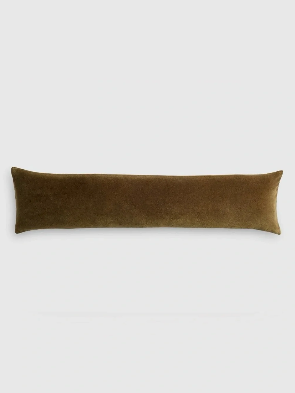 NWOT Quince Cotton Velvet Lumbar Pillow Cover, 12 X 48 (Olive)